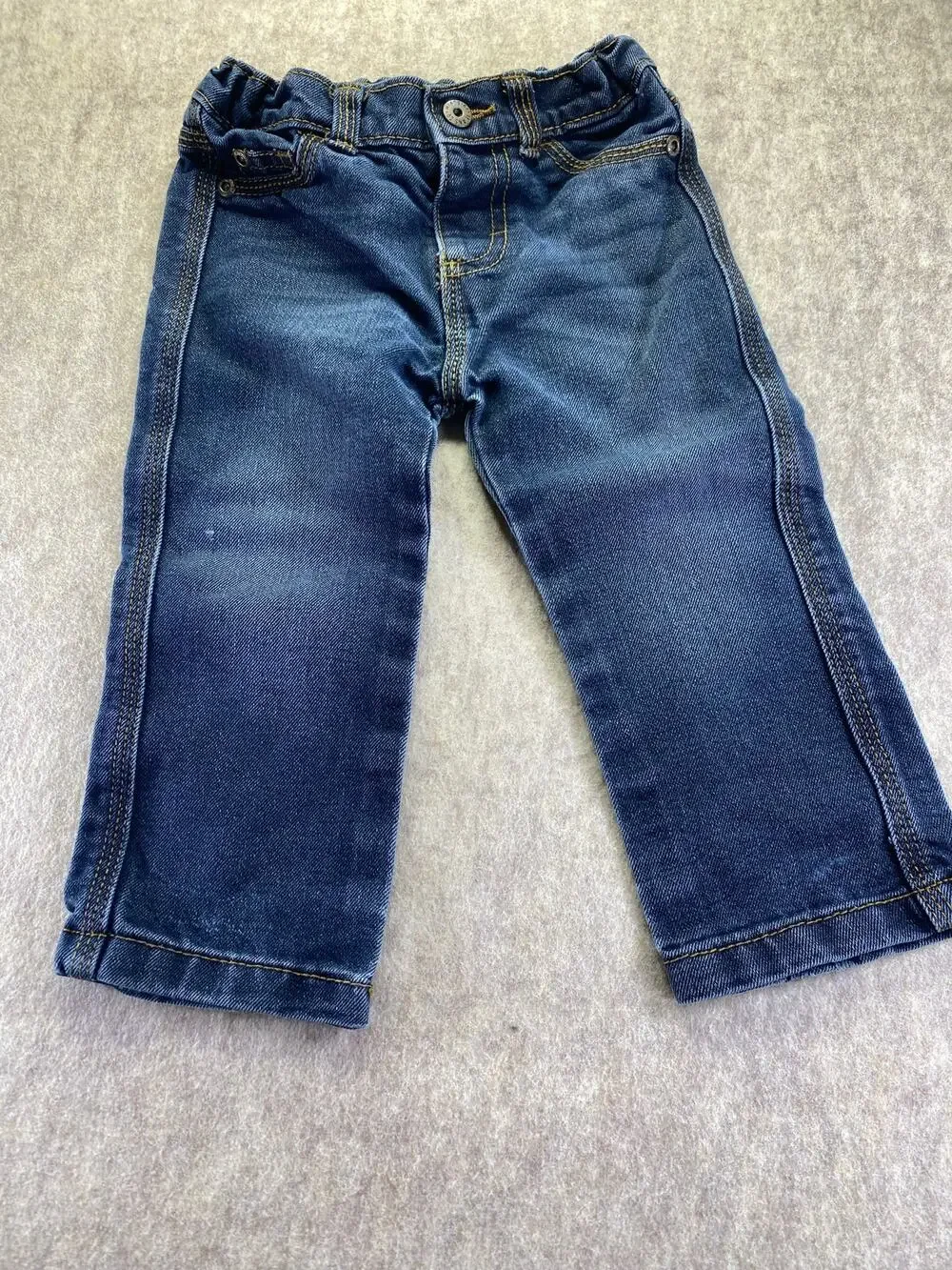 Wrangler Blue Denim Adjustable Waist Jeans Size 12 months